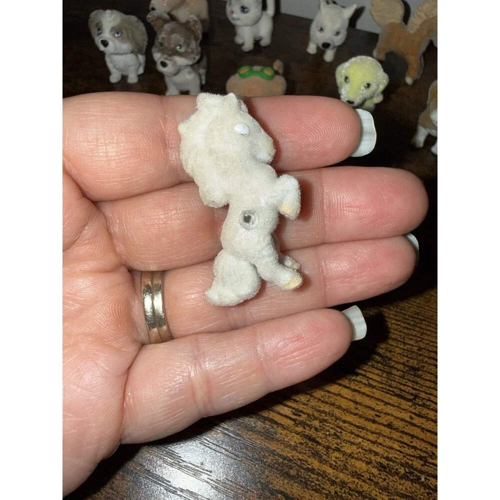 Puppy In My Pocket Toys Lot of 10 Dogs Horse Cat Flocked Miniatures Collectible
